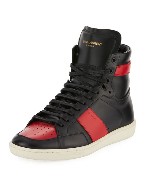 ysl high top sneakers